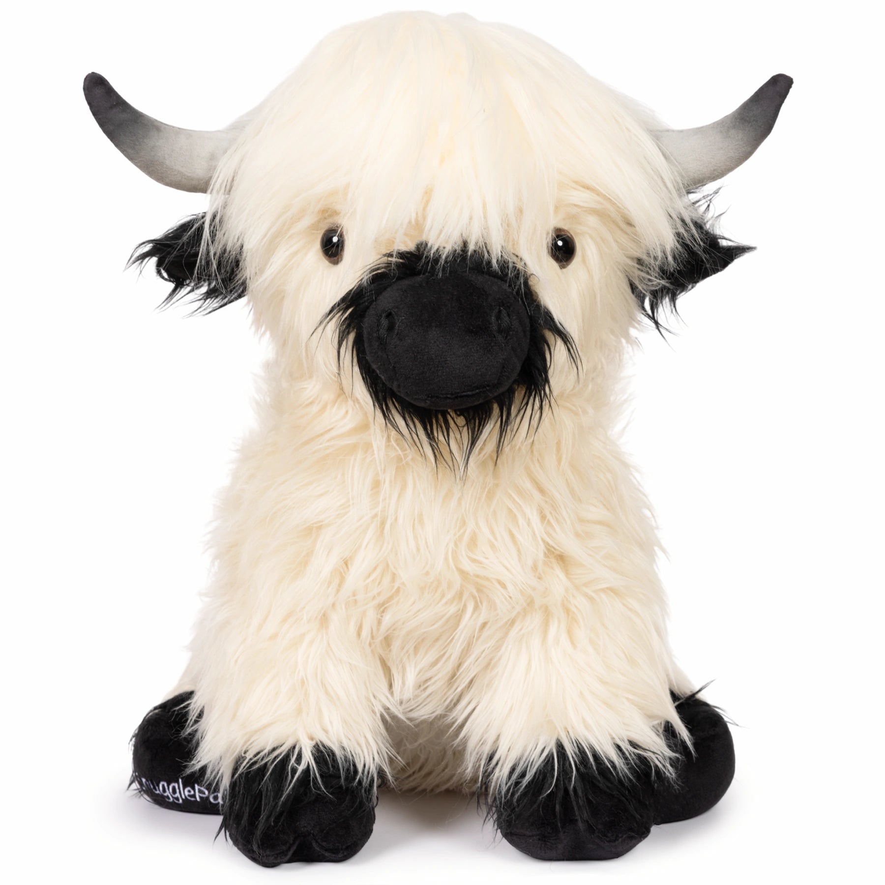 Jumbo White & Black Highland Cow SnugglePal – SnugglePals