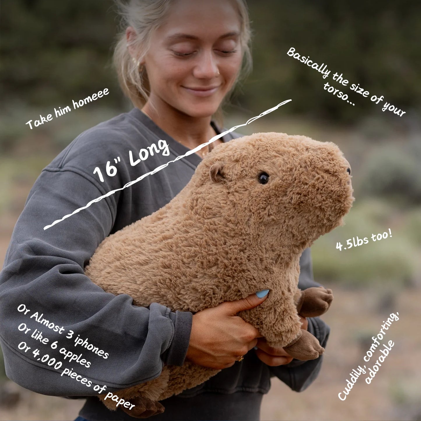Jumbo Capybara SnugglePal
