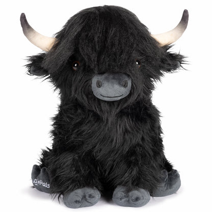 Jumbo Black Highland Cow SnugglePal