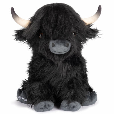 Jumbo Black Highland Cow SnugglePal