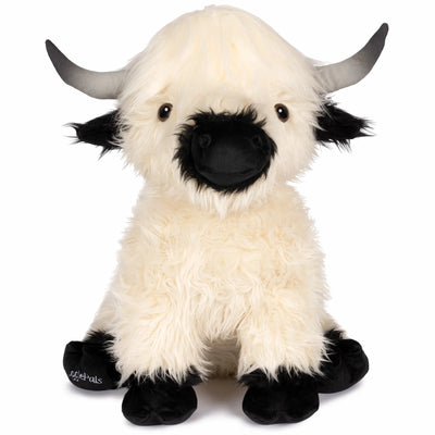Giant White & Black Highland Cow SnugglePal