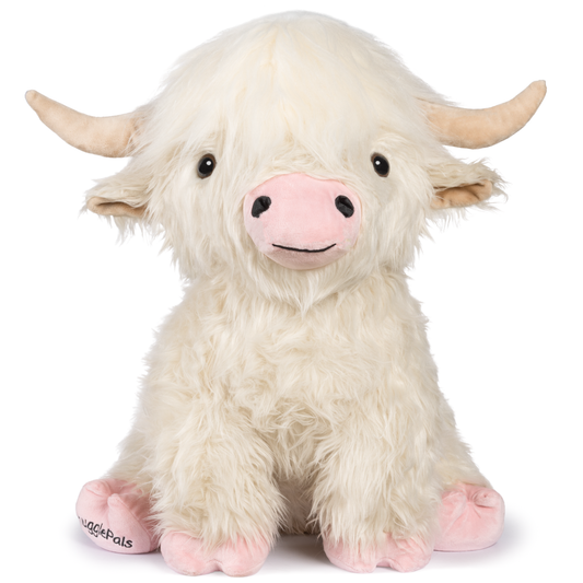 Giant White Highland Cow SnugglePal
