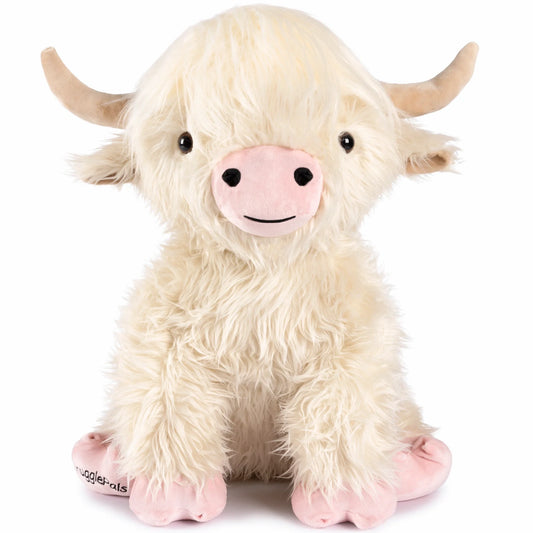 Giant White & Pink Highland Cow SnugglePal