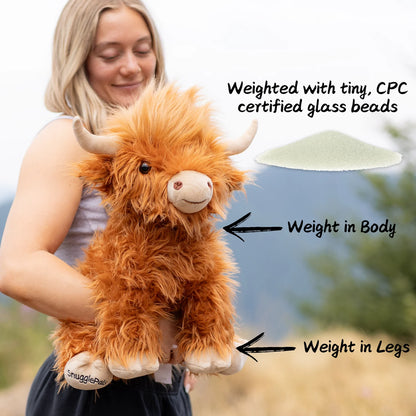 Jumbo Highland Cow SnugglePal