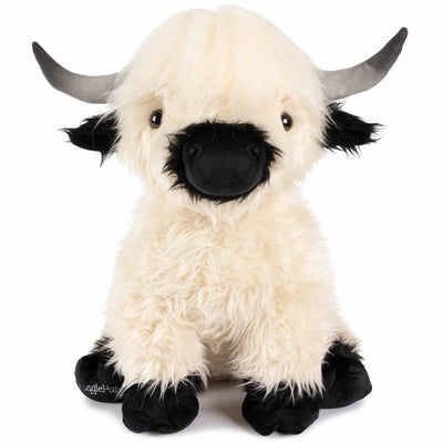 Giant White & Black Highland Cow SnugglePal