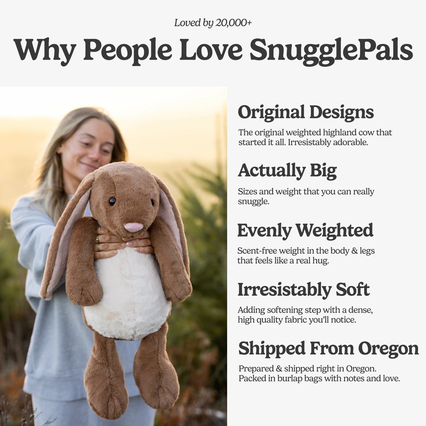 Jumbo Bunny SnugglePal