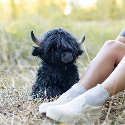 Jumbo Black Highland Cow SnugglePal