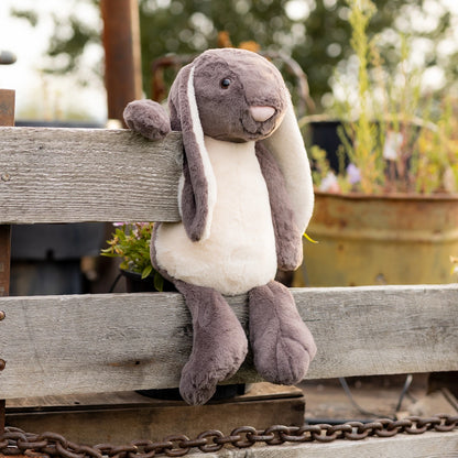 Jumbo Grey & White Bunny