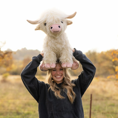 Giant White Highland Cow SnugglePal