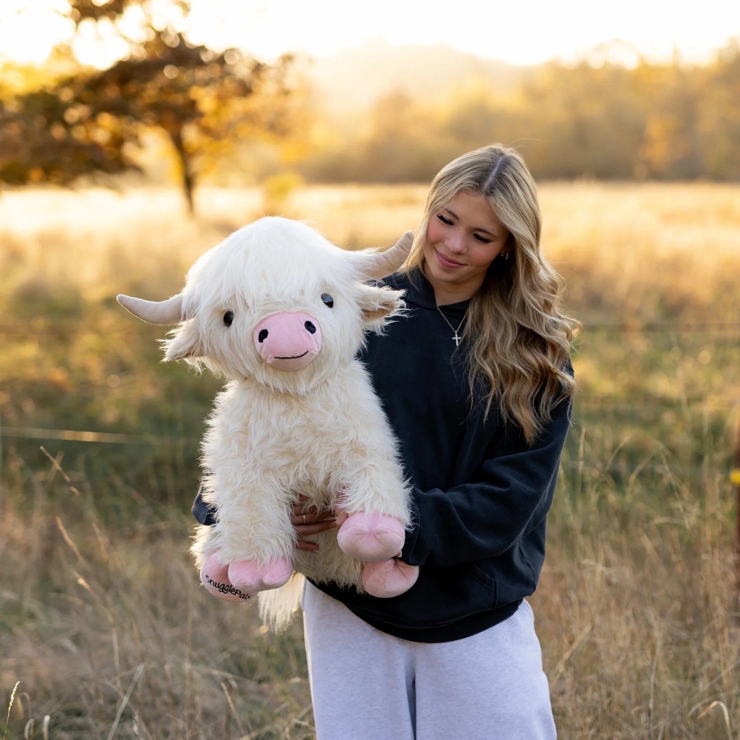 Giant White Highland Cow SnugglePal