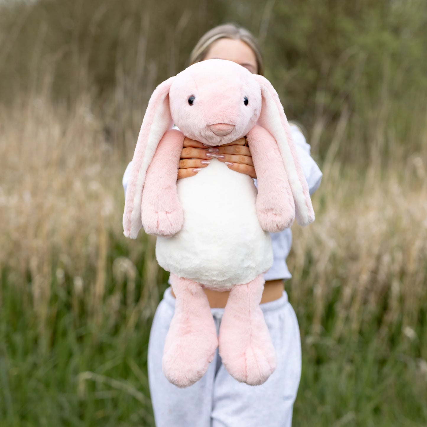Jumbo Pink Bunny SnugglePal