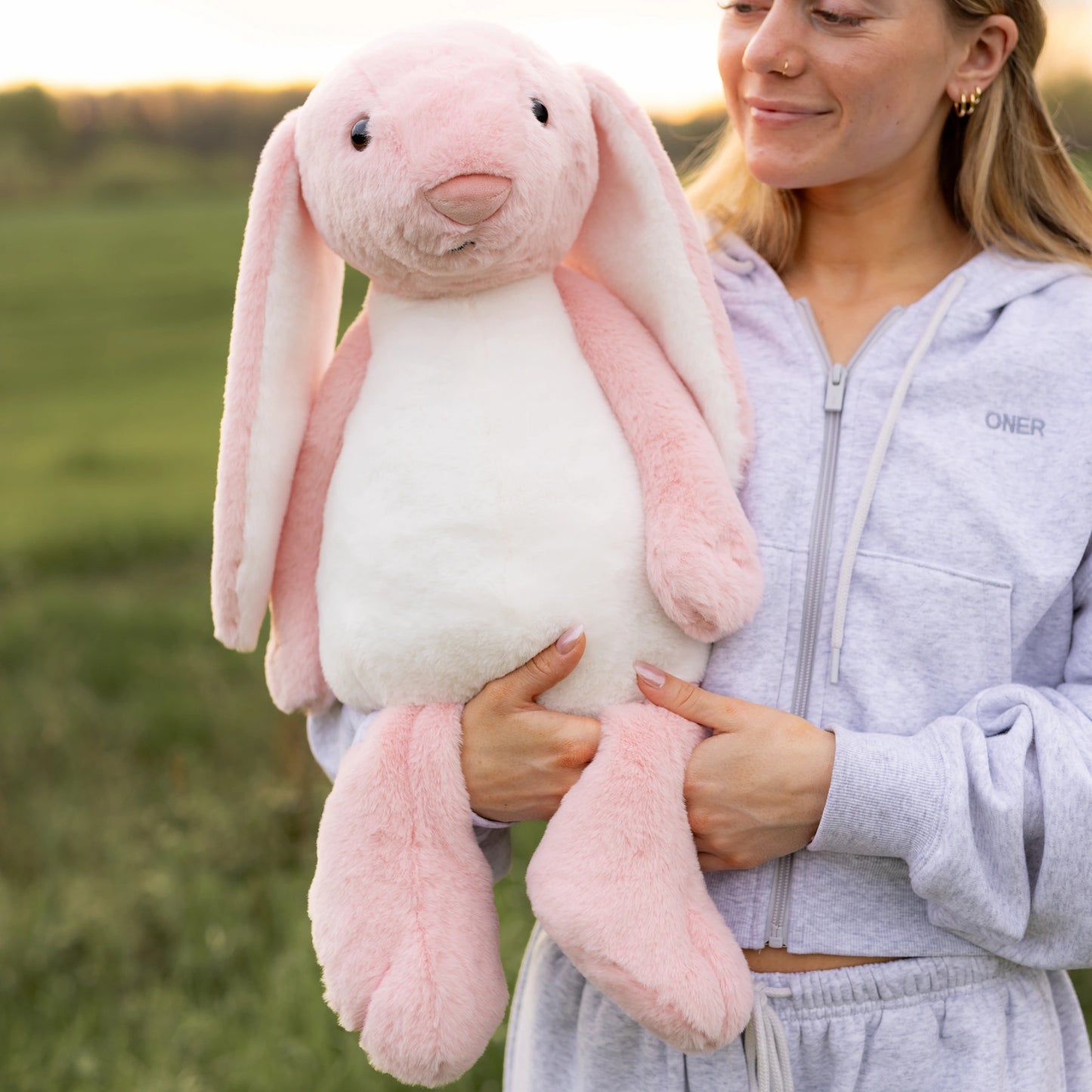 Jumbo Pink Bunny SnugglePal
