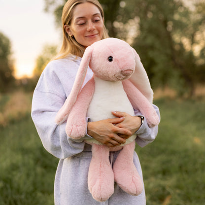 Jumbo Pink Bunny SnugglePal