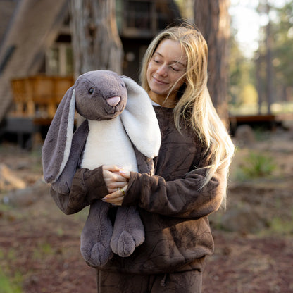 Jumbo Grey & White Bunny